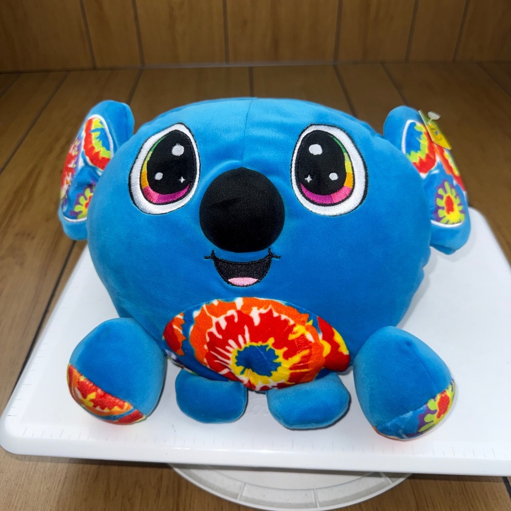 Crayola Tie Dye Koala Blue Plush Stuffed‎ Animal Toy 2022 82-0724-0-001 NWT